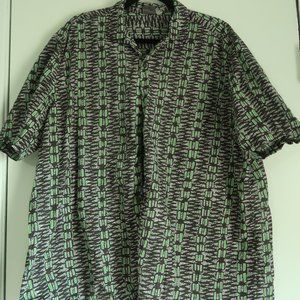 Asos Balck/Green Button Up Shirt